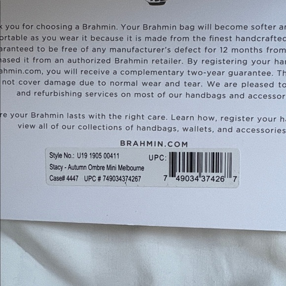 Brahmin Autumn Ombre Mini Melbourne - Picture 9 of 13